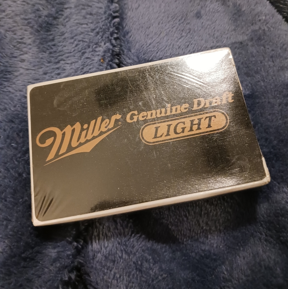 NWT! VINTAGE Miller Light Playing Cards